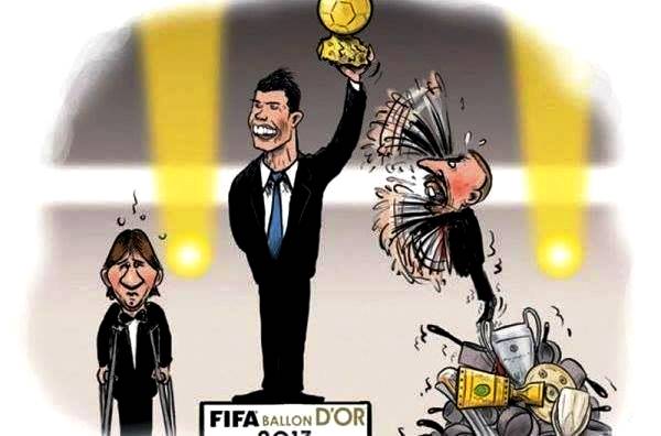 Ribery can't win the Ballon d'Or - Cartoon
